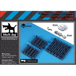 Black Dog Ma48002 1/48 Us Navy Tiedown / Padaye Cv/Cvn