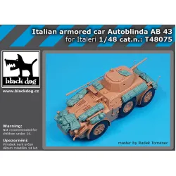 Black Dog T48075 1/48 Italian Armored Car Autoblinda Ab 43 Accessories Set For Italeri