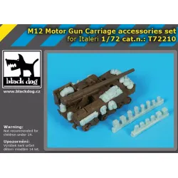 Black Dog T72210 1/72 Conversion Set For M12 Motor Gun Carriage For Italeri