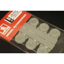 Brengun Brl32053 1/32 Spitfire 4 Spoke Wheels Set 3 Types Of Tires Resin Wheels 3 Pairs