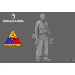 Black Snake 2nd-02 1/35 2nd Armored Infantry Team Leader Ww2 Resin Figure Kit