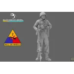 Black Snake 2nd-03 1/35 2nd Armored Infantry Mg Ww2 Resin Figure Kit