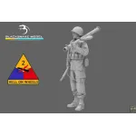 Black Snake 2nd-07 1/35 2nd Armored Infantry Soldier Ww2 Resin Figure Kit
