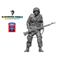 Black Snake Ab-82-06 1/35 Soldier 82nd Airborne Resin Figure Kit