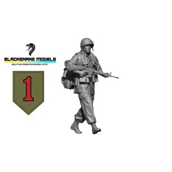 Black Snake Bro-04 1/35 Us Soldier Big Red One Vietnam War Resin Figure Kit