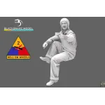 Black Snake Crew-02 1/35 Usa Tank Crew Ww2 Resin Figure Kit