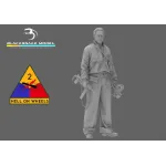 Black Snake Crew-08 1/35 Usa Tank Crew Ww2 Resin Figure Kit