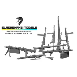 Black Snake Bs-ds-06 1/35 World War 2 German Weapon Pack Accessories Resin Model Kit