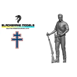 Black Snake Ffi-02 1/35 Ffi French Resistance Fighter 1944 Resin Figure Kit