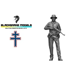 Black Snake Ffi-05 1/35 Ffi French Resistance Fighter 1944 Resin Figure Kit