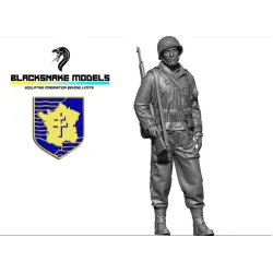 Black Snake Ffl-09 1/35 Soldier Of The 2nd Armored Division Leclerc Resin Figure Kit