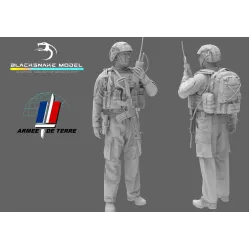 Black Snake Fr-09 1/35 French Soldier Radio Resin Figure Kit