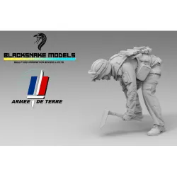 Black Snake Fr-25 1/35 French Engineer Soldier In Afghanistan Resin Figure Kit