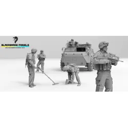Black Snake Crew 05 1/35 7 Figures Of French Troops In Middle East Vab Figure Pack Resin Figur Kit
