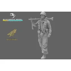 Black Snake Fsj-05 1/35 Fallschirmjager Fireteam Mg34 Support Resin Kit