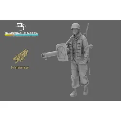 Black Snake Fsj-09 1/35 Fallschirmjager Tank Hunter Resin Figure Kit