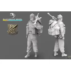 Black Snake K-06 1/35 Rifleman Commando Kieffer Kit 6 Resin Figure Kit