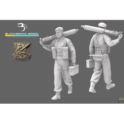 Black Snake K-12 1/35 Vickers Commando Gunner Kieffer Resin Figure Kit