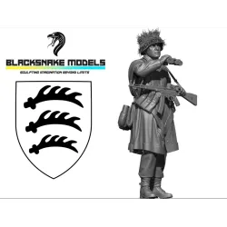 Black Snake Pg-06-48 1/48 Ww2 Panzergrenadier Squad Leader Resin Figure Kit
