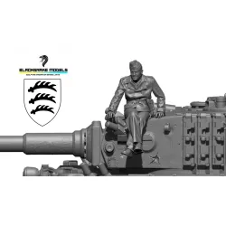 Black Snake Pz-02-48 1/48 Veteran Crew Member Of Panzer Eastern Front 1944 Ww2 Resin Figure Kit