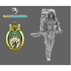 Black Snake Rdp-04 1/35 Minimi Marksman From The 13th Parachute Dragoon Regiment Resin Kit