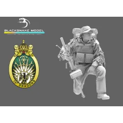 Black Snake Rdp-06 1/35 Minimi Marksman From The 13th Parachute Dragoon Regiment Resin Kit