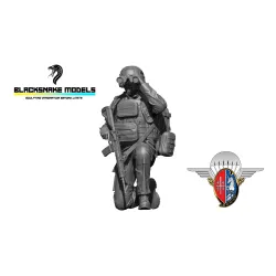 Black Snake Rhp-02 1/35 1st Rhp Soldier Franch Forces Resin Figure Kit