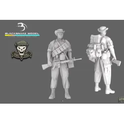 Black Snake Sog-02 1/35 Macv Sog Soldier Vietnam War Resin Figure Kit