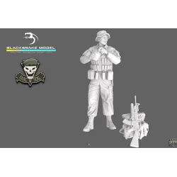 Black Snake Sog-10 1/35 Macv Sog Soldier Vietnam War Resin Figure Kit