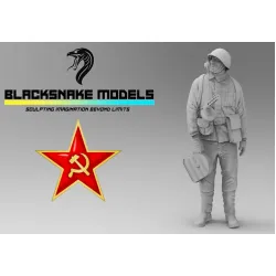 Black Snake Soviet-06 1/35 Red Army Assistant Gunner Ww2 Resin Figure Kit