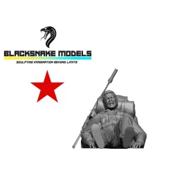 Black Snake Spetnaz-01-48 1/48 The Wounded Man Resin Figure Kit