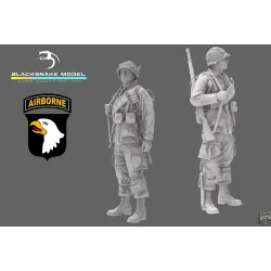 Black Snake St-04 1/35 101st Airborne Soldier Ww2 D-day Resin Figure Kit