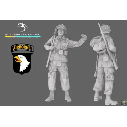 Black Snake St-16 1/35 101st Airborne Soldier Ww2 D-day Resin Figure Kit