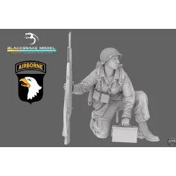 Black Snake St-17 1/35 Assist Gunner 101st Airborne Ww2 D-day Resin Figure Kit