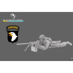 Black Snake St-20 1/35 Gunner 101st Airborne Soldier Ww2 D-day Resin Figure Kit