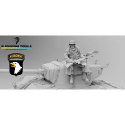 Black Snake St-28 1/35 Soldier Of The 101st Airborne Bastogne Ww2 Resin Figure