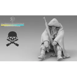 Black Snake Ttnkf-15 1/35 Rider Totenkopf In Winter Gear Eastern Front Eastern Front