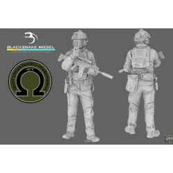 Black Snake Uks-09 1/35 Ukrainian Omega Special Forces Operator Resin Figure Kit