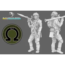 Black Snake Uks-10 1/35 Ukrainian Omega Special Forces Operator Rpg Resin Figure