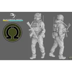 Black Snake Uks-12 1/35 Ukrainian Omega Special Forces Operator Resin Figure Kit