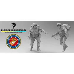 Black Snake Usmc-03 1/35 Us Marines Operation Iraqi Freedom 2 Figures In Kit