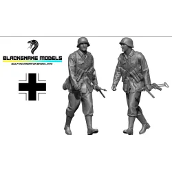 Black Snake Wer-11-48 1/48 Soldier Of The Wehrmacht Ww2 Resin Figure Kit