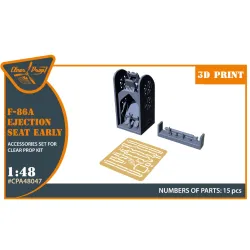 Clear Prop Cpa48047 1/48 F-86a Ejection Seat Early For Cp Kits