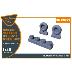 Clear Prop Cpa48059 1/48 Morane-saulnier Wheels Set For Dora Wings Kit