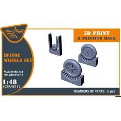 Clear Prop Cpa48112 1/48 Bf-109e Wheels Set For Wingsy Kits/ 3d Print