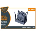 Clear Prop Cpa48136 1/48 Dhc-2 Beaver Engine For Dora Wings Kit