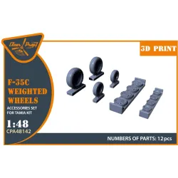 Clear Prop CPA48142 1/48 F 35С weighted wheel set