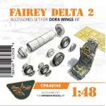 Clear Prop Cpa48149 1/48 Fairey Delta 2 Accessories Set For Dora Wings Kit