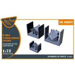 Clear Prop Cpa72168 1/72 F-86a Undercarriage Covers For Cp Kits