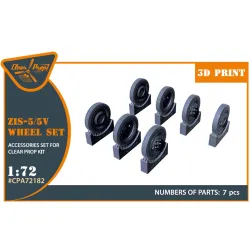 Clear Prop Cpa72182 1/72 Zis-5/5v Wheel Set